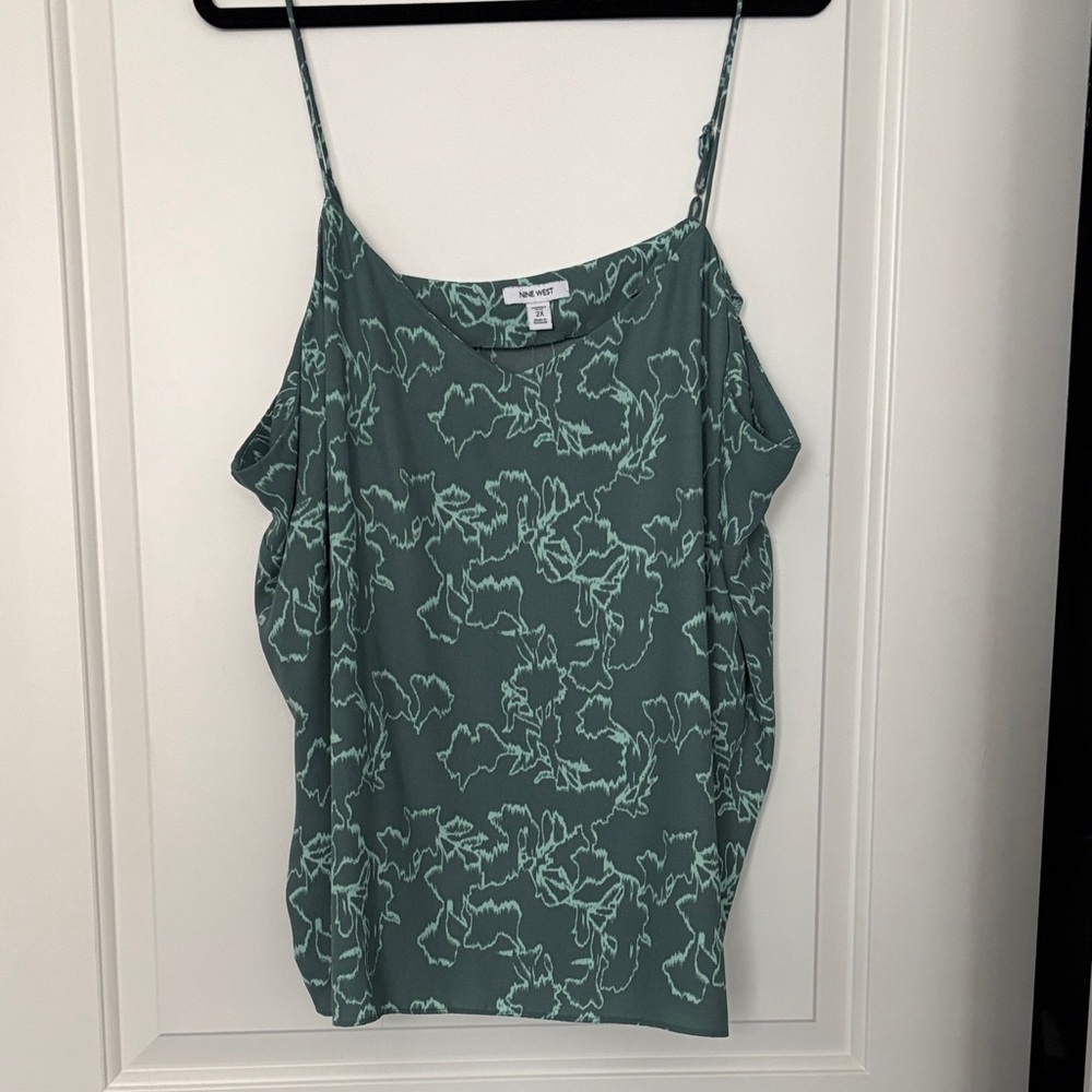 Nine West Floral Tank Blouse